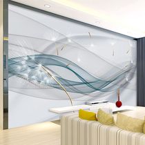 8d dandelion film and television background Wall guard board modern simple 3d three-dimensional bamboo fiber integrated wall panel decoration