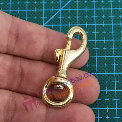 Pure copper crayfish buckle Japanese cattle hook buckle leather rope buckle