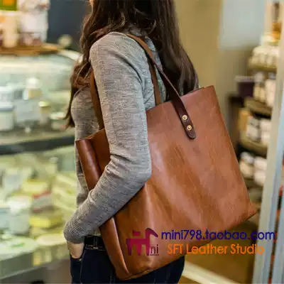 DIY handmade leather version ToteBag drawing paper pattern BDQ-58 tote bag version