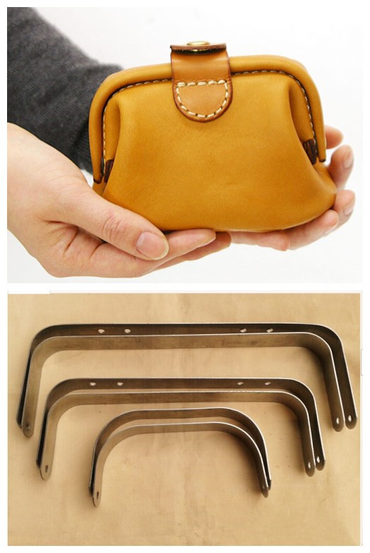 Handmade leather bag accessories DIY mouth gold pack accessories for the accessories of the mouth of the skeleton