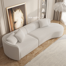 Nordic RUGIANO Net red with cashmere corner curved sofa designer hotel shaped fabric sofa