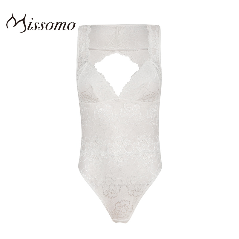 Sexy những người phụ nữ thời trang châu Âu và Mỹ gợi cảm trở lại rỗng màu rắn ngực nhỏ Jumpsuit cơ thể mỏng quan lot nam