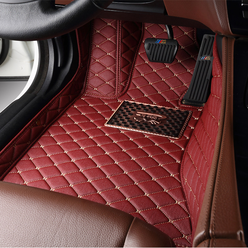 Suitable for the Driver's Seat, Special Floor Mats, Five-Seater Floor Mats, Full Set of Universal Leather Floor Mats for the Driver's Seat
