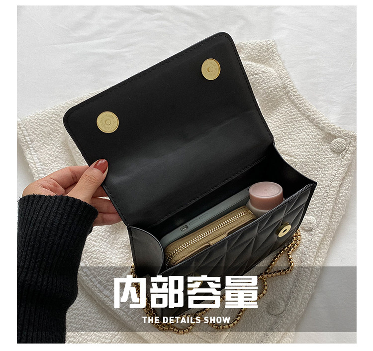 Небольшая дизайнерская цепь, сумка через плечо, ремешок для сумки на одно плечо с ромбовидным узором, коллекция 2022                       