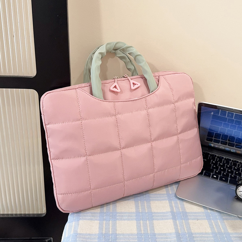 2025 New Model 14inch Casual and Cute Thickened Laptop Bag for Women, Large Capacity Laptop Bag