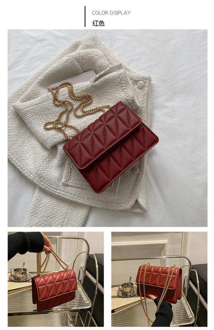 Небольшая дизайнерская цепь, сумка через плечо, ремешок для сумки на одно плечо с ромбовидным узором, коллекция 2022                       