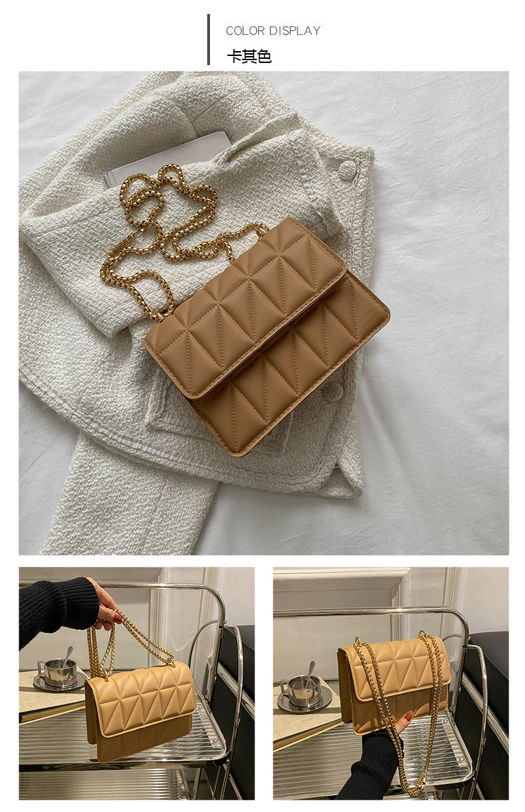 Небольшая дизайнерская цепь, сумка через плечо, ремешок для сумки на одно плечо с ромбовидным узором, коллекция 2022                       