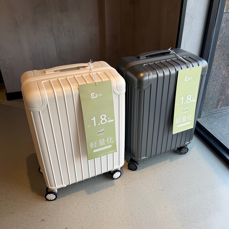Only Weighs 1.8kg, Ultra-Light and Wear-Resistant Carry-On Suitcase, Ultra-Light Travel Suitcase, Fresh Style Unisex Leather Suitcase with Universal Wheels
