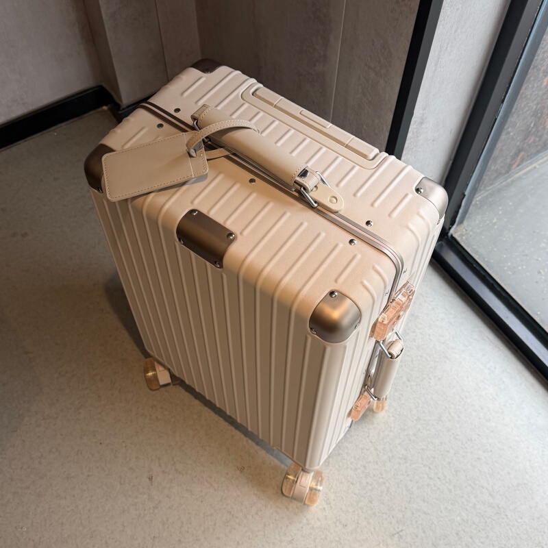 High-End Export Japanese Hard-Shell Trolley Suitcase, Large-Capacity Universal Wheel Travel Suitcase, Unisex Lightweight Luggage Bag