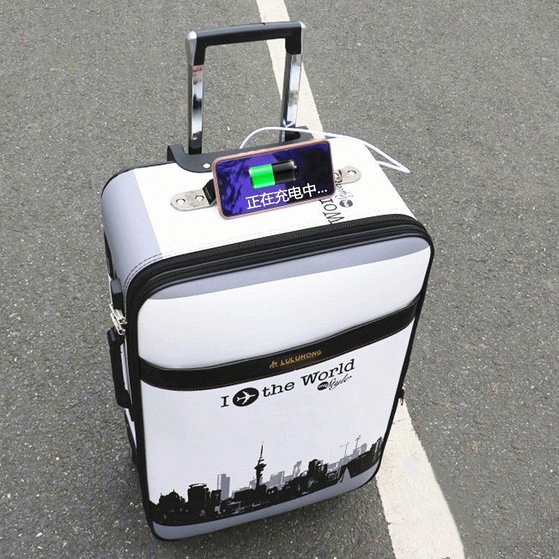 Suitcase Men's large capacity 28-inch pull-lever case sturdy and durable universal wheel 24 suitcase student password box leather case