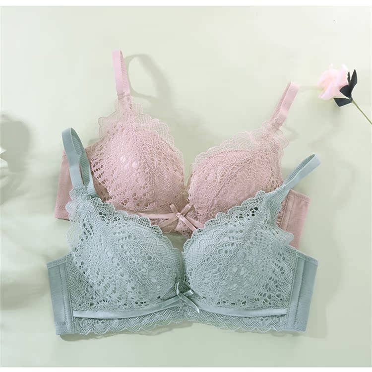 2022 Spring and summer new brand of bra lingerie brand specialty baby cotton small chest thin Diane Fenshu