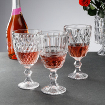 Suo kitchen European small luxury red wine glass crystal glass Champagne wine wine fruit wine glass home furnishings