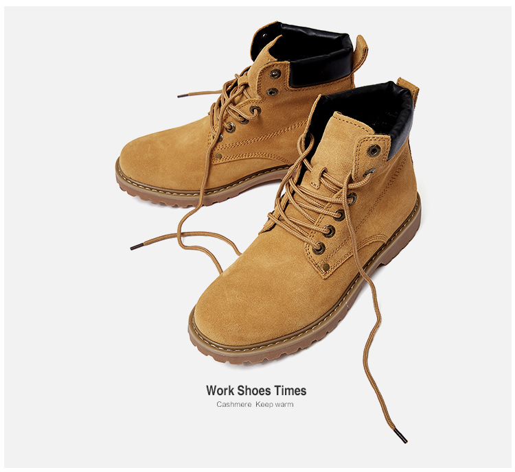 Martin boot nam 2018 mùa đông mới cao để giúp xu hướng giày công cụ gió của Anh cộng với đá nhung không xấu giày đại hoàng giày lining cầu lông