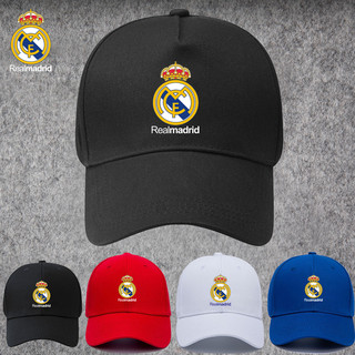 Real Madrid Club Logo Anniversary Commemorative Baseball Cap for Men and Women with Large Head Circumference and Sun Protection