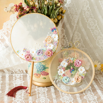 Susu Jies embroidery on the flower hook knitting fan hand diy woven cotton wool gift material bag