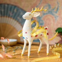 Su Su Jies Nine-color Deer King Doll Handmade Crochet thread wool material package