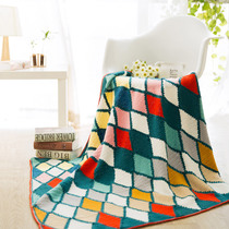 Su Su Jies color glass blanket tutorial homemade diy hand-woven cotton wool group crochet material bag
