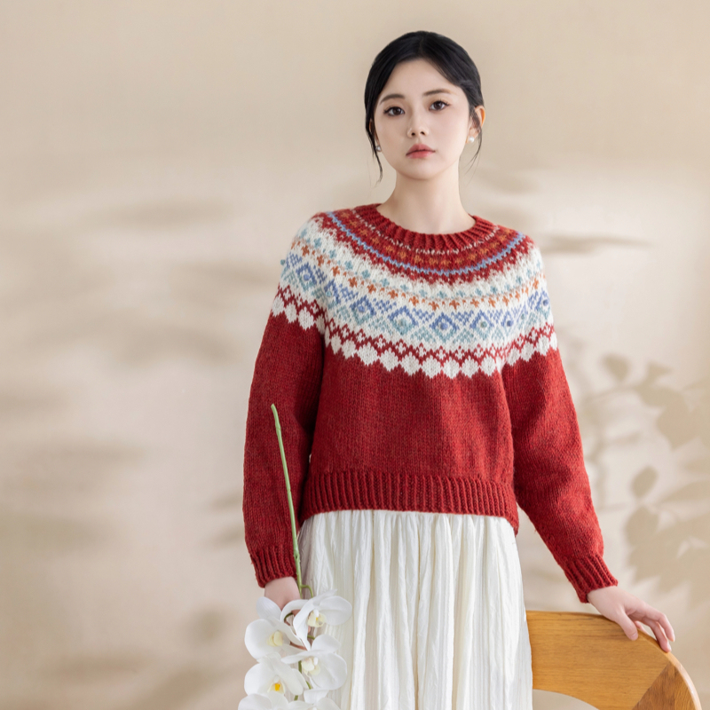 Sister Su Su's Xinrui Yukeye Sweater DIY Knitting and Crochet Clothing Yarn Ball Material Kit Sister Su Su's Xinrui Yukeye Sweater DIY Knitting and Crochet Clothing Yarn Ball Material Kit