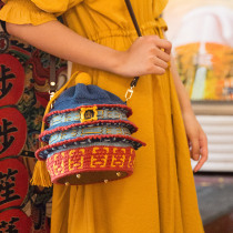 Su Su Jiegu bag to pass the time hand-woven bag crochet diy woven wool material bag