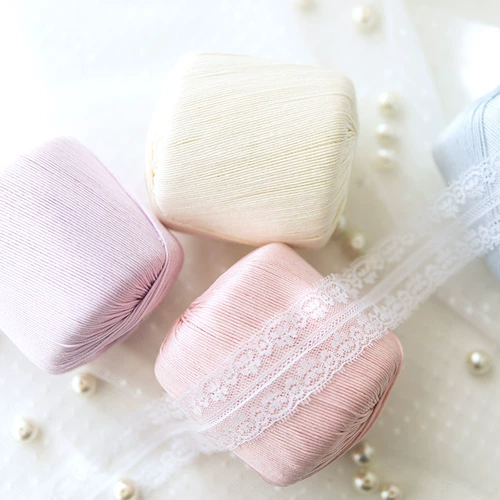 苏苏姐家 Кружевные плетеные шелковые нитки ручной работы, шерстяной крючок для вязания, иголка, свитер, 3 размер, DIY