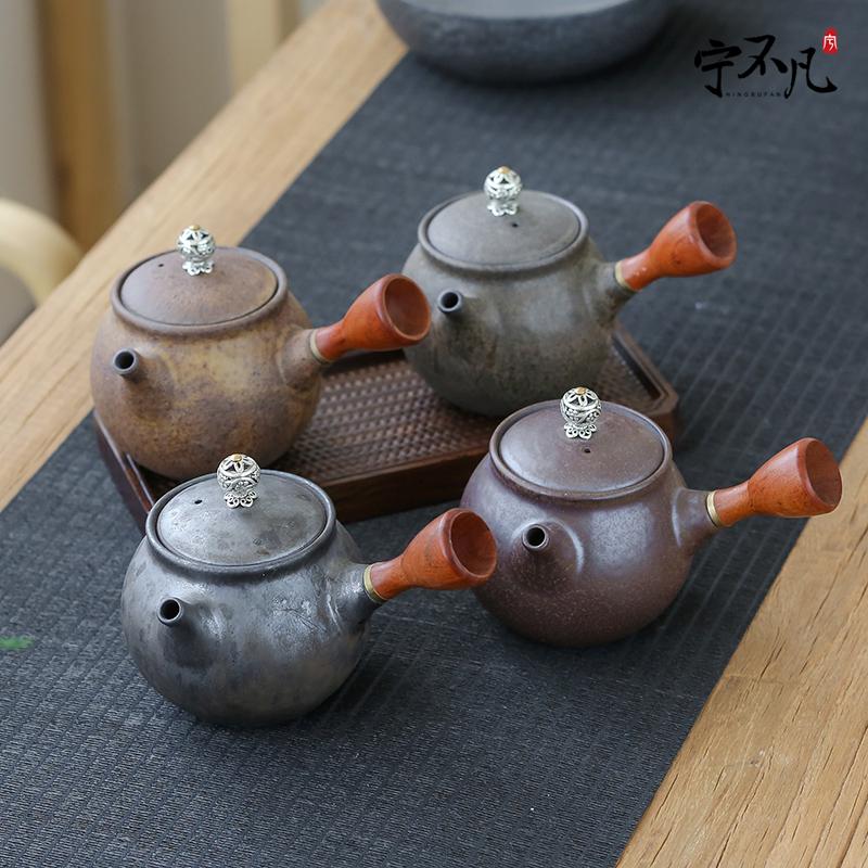 Ning uncommon ceramic teapot side the Japanese single pot pot of hand