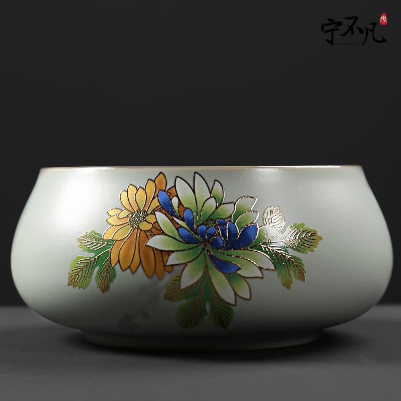 Ning uncommon your up tea to wash to the ceramic household utensils with parts writing brush washer can open your porcelain medium
