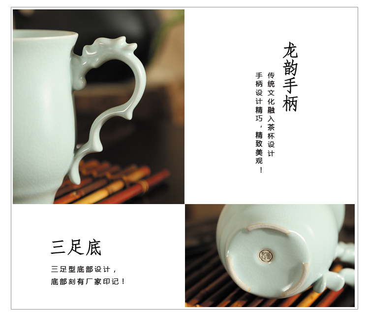 Ning uncommon your up office glass ceramic cups with cover cup and meeting