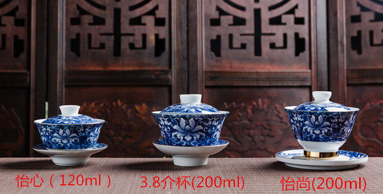 Ning uncommon tureen large ceramic kung fu tea tea for three bowls of teapot teacup