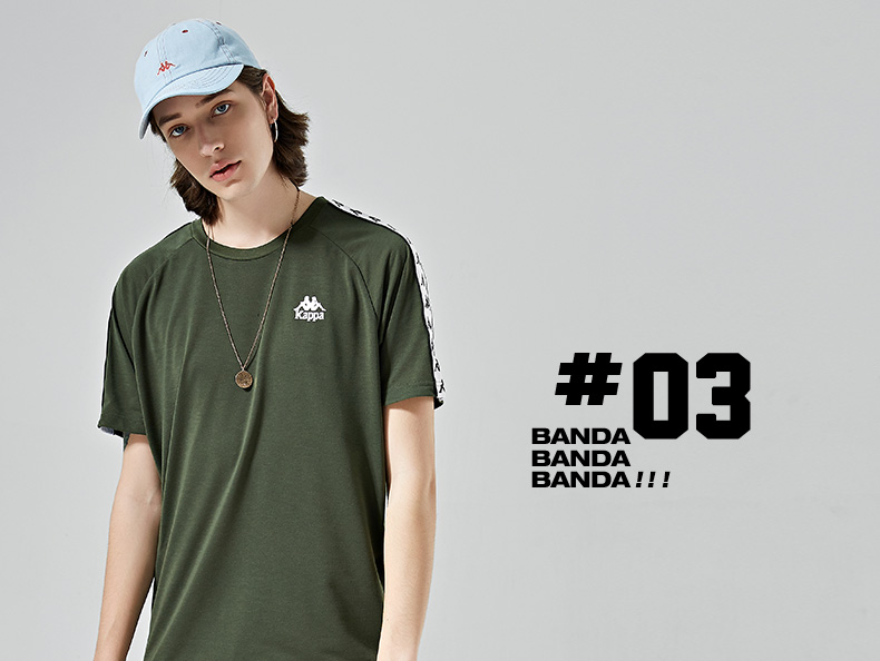 Kappa Kappa nam dây thể thao tay ngắn giản dị áo thun hè nửa tay 2019 mẫu | K0912TD70J - Áo phông thể thao áo top tank