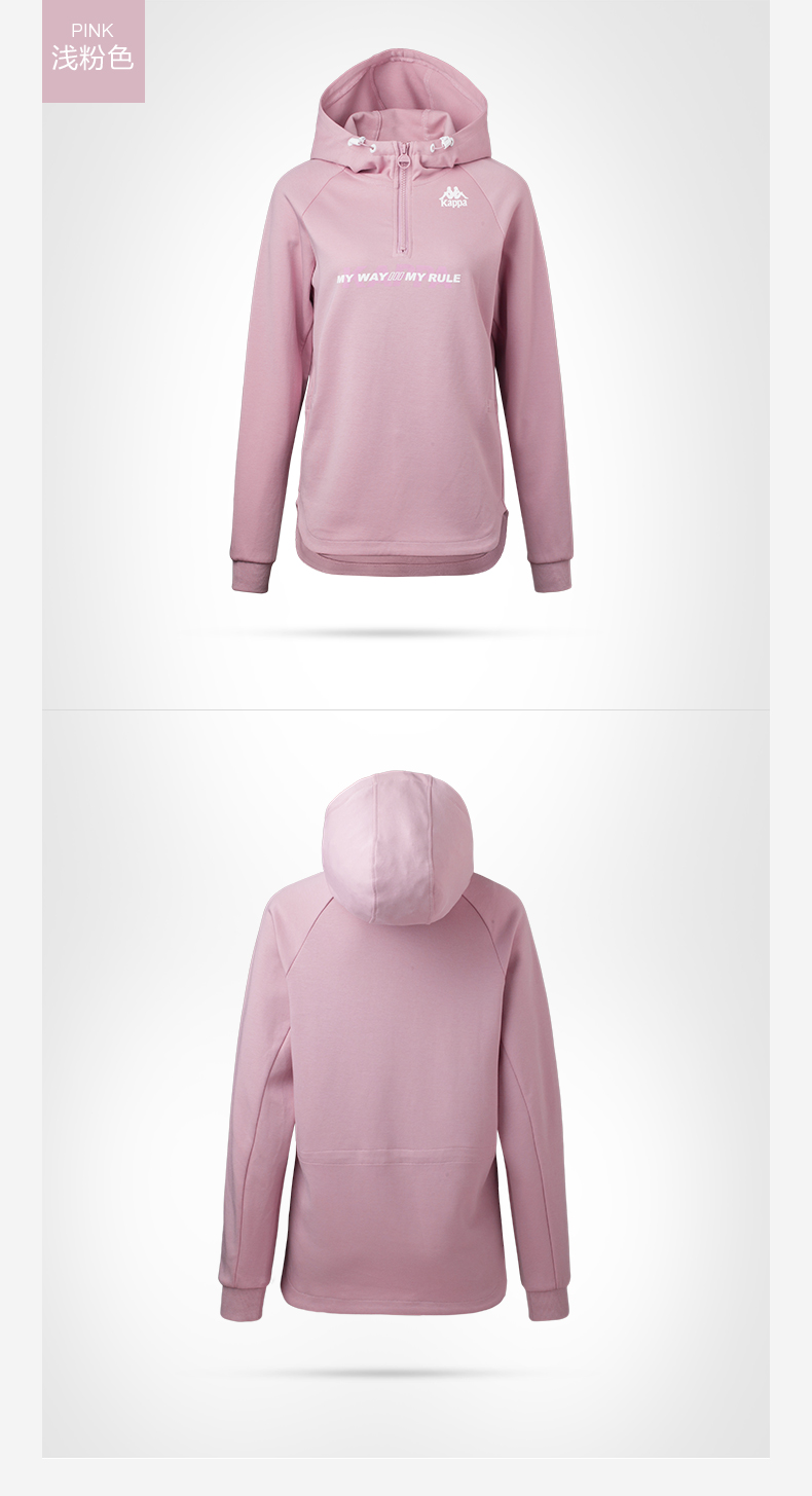 KAPPA Áo len thể thao nữ Kappa Áo len dệt kim giản dị 2018 Mới | K0862MT29D mẫu áo hoodie đẹp