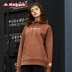 KAPPA Áo len thể thao nữ Kappa Áo len dệt kim cao cổ thông thường Áo hoodie 2018 Mới | K0862MT80D Thể thao lông cừu / jumper
