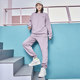 Kappa Kappa sun silk sports suit new couple men and women plus velvet pullover sweatshirt small feet sweatpants