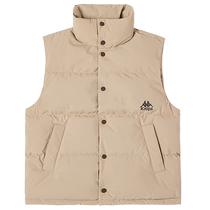 Kappa Kappa retro sports down vest mens new mens winter stand-up collar simple cold-proof jacket mens trendy style