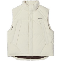 Kappa Kappa back-to-back outer wear down vest for men and women new autumn and winter stand-up collar casual sleeveless vest for women