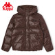 Kappa Kappa Down Jacket 2022 ແມ່ຍິງລະດູຫນາວໃຫມ່ Shiny Short Down Jacket Hooded Coldproof Clothes K0C82YY76