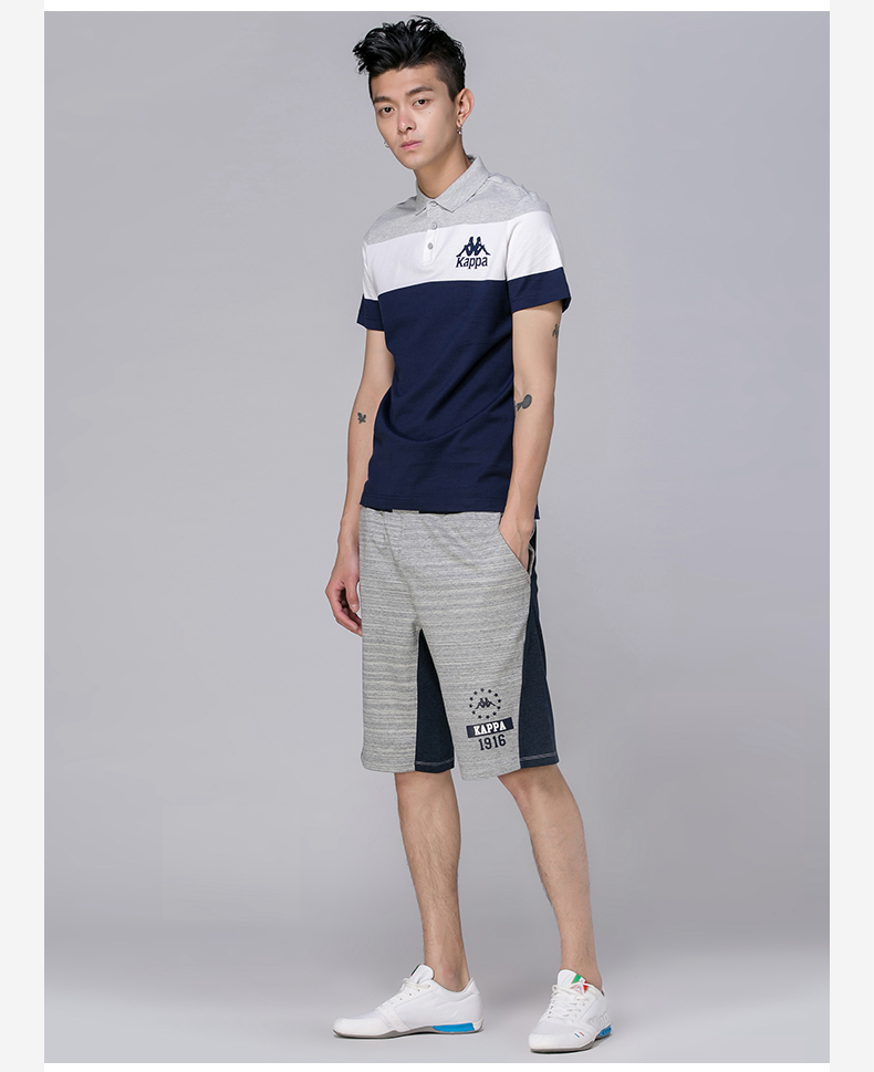 Kappa back to back thể thao chính thức áo sơ mi POLO nam tay ngắn áo thun cổ áo sơ mi mùa hè áo polo lv