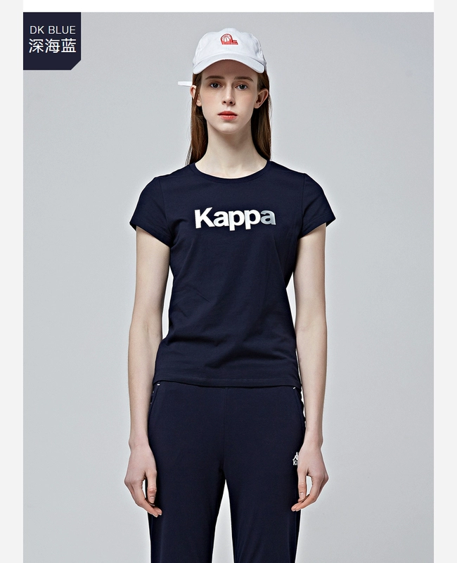 Kappa Kappa Thể Thao của Phụ Nữ T-Shirt Ngắn Tay Vòng Cổ Nửa Tay Áo Top 2018 Mùa Hè Mới | K0822TD43