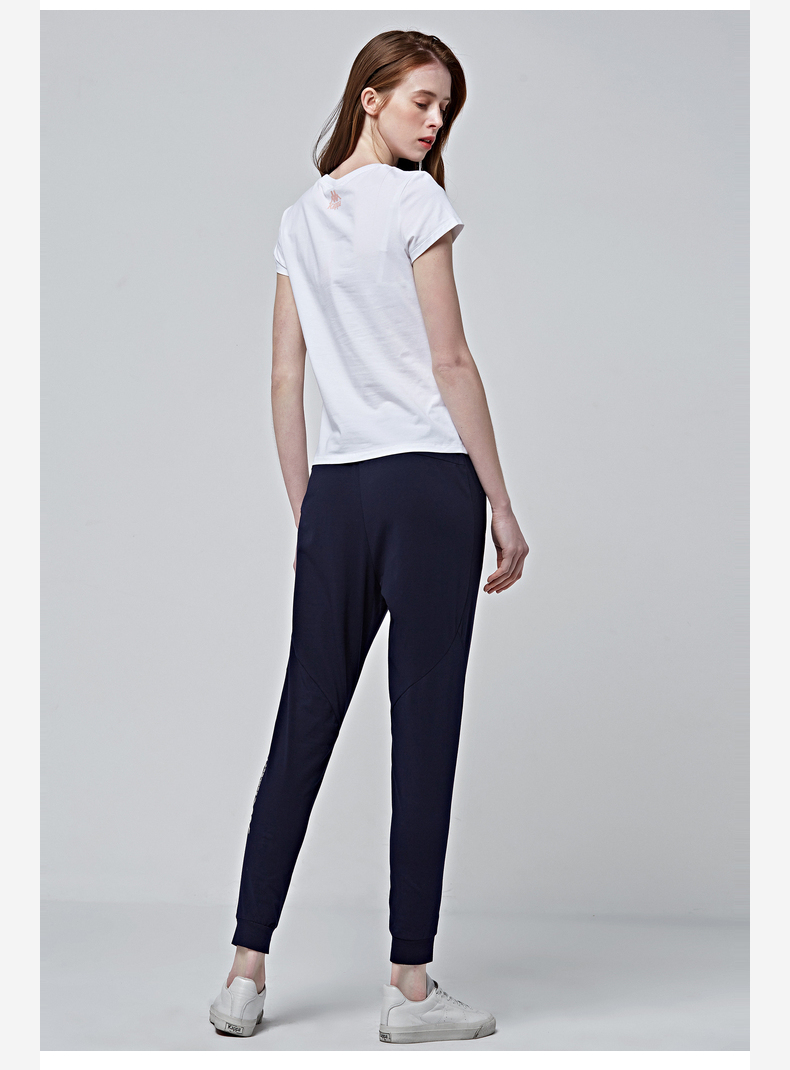 Kappa Kappa Thể Thao của Phụ Nữ T-Shirt Ngắn Tay Vòng Cổ Nửa Tay Áo Top 2018 Mùa Hè Mới | K0822TD43 áo thun tập gym