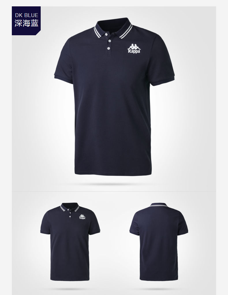 Quay lại phía sau Kappa Kappa áo thể thao nam tay áo ngắn POLO 2018 mới K0812PD01 áo phông polo nam