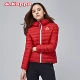 Kappa nữ xuống áo khoác Kappa thể thao giản dị áo khoác ngắn ấm áp áo trùm đầu K0562YY12