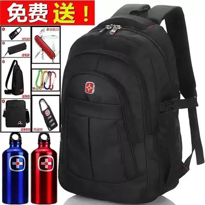 Men's travel backpack casual quilt bag large capacity bucket packaging clothes canvas travel Li backpack bag