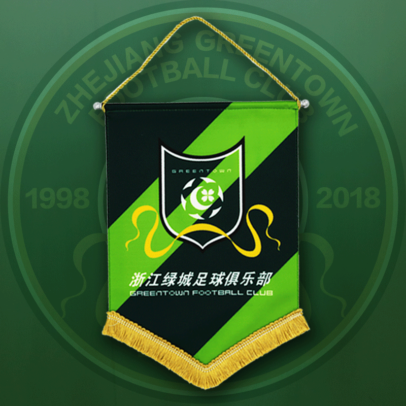 Zhejiang Green City Team Banner Exchange Flag Exchange Team Banner 20-year Team Qing Official Product Large