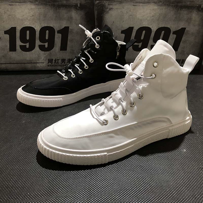 Giày nam linh hồn mùa hè thoáng khí giày cao gót giày cao cấp Phiên bản Hàn Quốc của xu hướng giày hip-hop hoang dã nam - Giay cao giày thể thao trắng