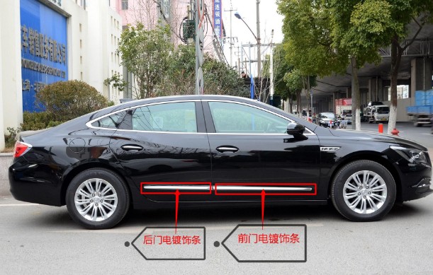 Suitable for Buick new LaCrosse door bright strip 09-18 model car door electroplating strip door anti-collision strip door panel bright strip