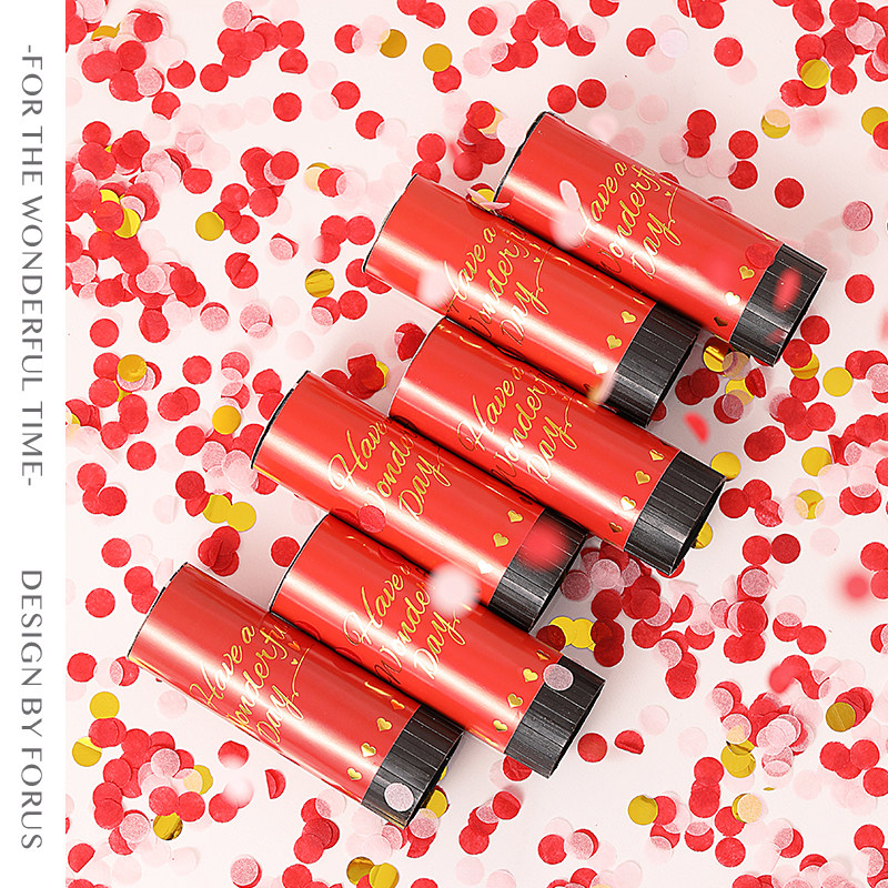 Wedding supplies petal rain hand-held spray flower tube wedding hand twist flower tube festive ceremony firecracker birthday concierge flower