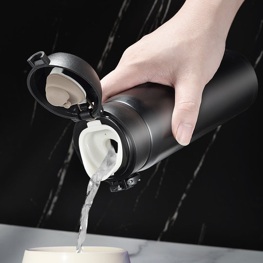 Fuguang Large-Capacity Insulated Cup with Pop-Up Lid, Food-Grade Stainless Steel, New Model Water Cup for Students