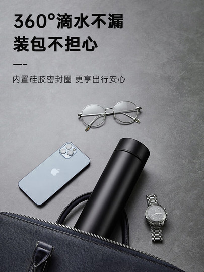 Fuguang Business Insulated Cup for Men and Women, 316 Stainless Steel Simple Tea Brewing Cup, Large Capacity Car and Home Water Cup