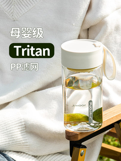 Fuguang Water Cup, Girls' Coffee Cup, High-Looking Student Summer Sports Cup, Tritan High Temperature Resistant, Portable in Summer