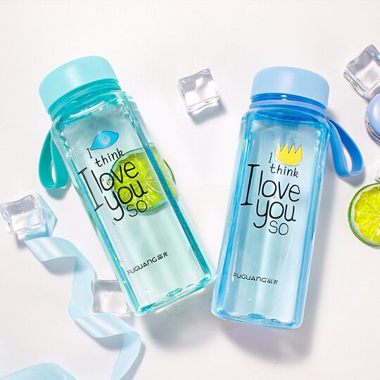 Fuguang Plastic Water Cup for Men and Women, Portable Sports Fitness Cup for Students, High Temperature Resistant Summer Large Capacity Space Cup