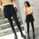 Quần short nữ mùa đông 2018 mới rộng cạp cao hoang dã thon gọn len giản dị mùa thu và quần thun mùa đông